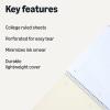 imageAmazon Basics College Ruled Spiral Notebook 70 Sheets 105quot x 8quot 5 pack Assorted Pastel Solid ColorsAssorted Pastel Solid Colors