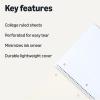 imageAmazon Basics College Ruled Spiral Notebook 70 Sheets 105quot x 8quot 5 pack Assorted Pastel Solid ColorsAssorted Pastel Solid Colors
