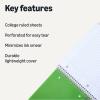 imageAmazon Basics College Ruled Spiral Notebook 70 Sheets 105quot x 8quot 5 pack Assorted Pastel Solid ColorsGreen