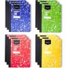 imageAmazon Basics Composition Notebook Wide Ruled 100 Sheets 1 pack Marble Black 975quot x 75quotAssorted Marble Colors