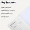 imageAmazon Basics Composition Notebook Wide Ruled 100 Sheets 1 pack Marble Black 975quot x 75quotAssorted Marble Colors