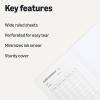 imageAmazon Basics Composition Notebook Wide Ruled 100 Sheets 1 pack Marble Black 975quot x 75quotMarble Black