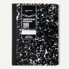 imageAmazon Basics Composition Notebook Wide Ruled 100 Sheets 1 pack Marble Black 975quot x 75quotMarble Black