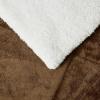 imageAmazon Basics Reversible Sherpa Comforter Set with Pillow Sham Brown TwinTwin XLBrown