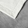 imageAmazon Basics Reversible Sherpa Comforter Set with Pillow Sham Brown TwinTwin XLDark Grey