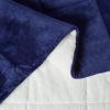 imageAmazon Basics Reversible Sherpa Comforter Set with Pillow Sham Brown TwinTwin XLNavy