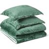 imageAmazon Basics Reversible Sherpa Comforter Set with Pillow Sham Brown TwinTwin XLOlive