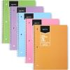 imageAmazon Basics Wide Ruled Spiral Notebook 70 Sheets 712quot x 1012quot 3 pack Assorted Primary Solid ColorsAssorted Pastel Solid Colors