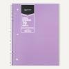 imageAmazon Basics Wide Ruled Spiral Notebook 70 Sheets 712quot x 1012quot 3 pack Assorted Primary Solid ColorsAssorted Pastel Solid Colors