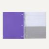 imageAmazon Basics Wide Ruled Spiral Notebook 70 Sheets 712quot x 1012quot 3 pack Assorted Primary Solid ColorsRadiant Orchid