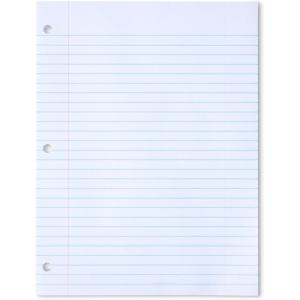 imageAmazon Basics Loose Leaf Paper Wide Ruled 150 Sheets 105quot x 8quot 1 pack WhiteWide Ruled  150 Sheets  105 x 8