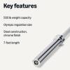 imageAmazon Basics 7ft Olympic Barbell Bar 2quot DiameterBar
