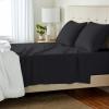 imageAmazon Basics 3 Piece Bed Sheet Set 100 Cotton Jersey Includes Super Soft Flat and Fitted Sheets Pillowcase Toddler Pink SolidBlack