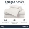 imageAmazon Basics 3 Piece Bed Sheet Set 100 Cotton Jersey Includes Super Soft Flat and Fitted Sheets Pillowcase Toddler Pink SolidOatmeal