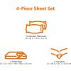 imageAmazon Basics 3 Piece Bed Sheet Set 100 Cotton Jersey Includes Super Soft Flat and Fitted Sheets Pillowcase Toddler Pink SolidOatmeal