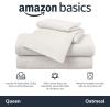 imageAmazon Basics 3 Piece Bed Sheet Set 100 Cotton Jersey Includes Super Soft Flat and Fitted Sheets Pillowcase Toddler Pink SolidOatmeal