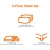 imageAmazon Basics 3 Piece Bed Sheet Set 100 Cotton Jersey Includes Super Soft Flat and Fitted Sheets Pillowcase Toddler Pink SolidOatmeal