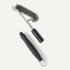 imageAmazon Basics Grill Scraper and Brush with Deluxe Handle Safe Wire Grill Brush BBQ Cleaning for Gas Infrared Charcoal Porcelain Grills Outdoor Grills Grill Accessories Gift for MenDadGrill Scraper and Brush