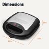 imageAmazon Basics 3in1 Sandwich Maker Panini Press and Waffle Maker with Removable Plates 760W3in1Removable Plates