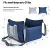 imageAmazon Basics Dog Car Seat Pet Booster Car Seat for Small Medium Dogs Outdoor Carrier Bed for Travel with Leash ampamp Washable Cover