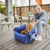 imageAmazon Basics Dog Car Seat Pet Booster Car Seat for Small Medium Dogs Outdoor Carrier Bed for Travel with Leash ampamp Washable Cover