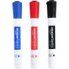 imageAmazon Basics Dry Erase Markers For Whiteboards Chisel Tip LowOdor Black Red Blue Pack of 3Black  Red  Blue