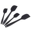 imageAmazon Basics NonStick Heat Resistant Rectangular Silicone Spatula Set 2 Small ampamp 2 Large Spatulas Black Pack of 4 Previously AmazonCommercial brandBlack