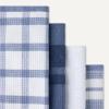 imageAmazon Basics Organic Cotton Waffle Kitchen Dish Towels  Ultra Absorbent Quick Drying LintFree 15 x 25 inches 6Pack 2pc Olive LightBrown Strip 2pc Brown 1pc Olive 1pc White4 Navy StripChecker  1 White  1 Navy Solid