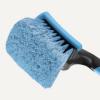 imageAmazon Basics Wheel Brush for Car Detailing Safe for Cars Trucks RVs Ergonomic Handle Blue