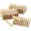 imageAmazon Basics Wood Clothespins with Spring Pack of 100