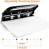 imageAmazon Basics 23 Hole Punch SemiAdjustable 30 Sheet Capacity Black23 hole