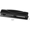 imageAmazon Basics 23 Hole Punch SemiAdjustable 30 Sheet Capacity Black3 HolesPack of 6