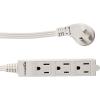 imageAmazon Basics 3Prong Indoor Rectangle Extension Cord Power Strip Flat Plug Grounded 13 Amps 1625 Watts 125 VAC 2Pack 3 ft White3 ft