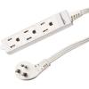 imageAmazon Basics 3Prong Indoor Rectangle Extension Cord Power Strip Flat Plug Grounded 13 Amps 1625 Watts 125 VAC 2Pack 3 ft White3 ft