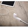 imageAmazon Basics 3Prong Indoor Rectangle Extension Cord Power Strip Flat Plug Grounded 13 Amps 1625 Watts 125 VAC 2Pack 3 ft White6 ft