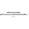 imageAmazon Basics Adjustable Curtain Rods for Windows Round Finials 1Inch Rod 72quot to 144quot Dark Bronze Pack of 1Black