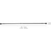 imageAmazon Basics Adjustable Curtain Rods for Windows Round Finials 1Inch Rod 72quot to 144quot Dark Bronze Pack of 1Black