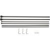 imageAmazon Basics Adjustable Curtain Rods for Windows Round Finials 1Inch Rod 72quot to 144quot Dark Bronze Pack of 1Bronze