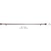 imageAmazon Basics Adjustable Curtain Rods for Windows Round Finials 1Inch Rod 72quot to 144quot Dark Bronze Pack of 1Bronze