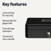 imageAmazon Basics Cash Box with Lock Key and Money Organizer Tray 354 H x 1181 W x 945 D Black