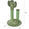 imageAmazon Basics Cat Scratcher  Indoor Cactus Single Cat ampamp Kittens Scratching Post with MultiLevel Large  307 779cm H GreenLarge  27 H