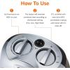 imageAmazon Basics Ceramic Space Heater Portable Indoor Heating Solution With Overheat and TipOver Protection Thermostat NonOscillating 1500W 752quotD x 634quotW x 945quotH Silversilver