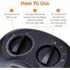 imageAmazon Basics Ceramic Space Heater Portable Indoor Heating Solution With Overheat and TipOver Protection Thermostat NonOscillating 1500W 752quotD x 634quotW x 945quotH Silverblack