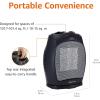 imageAmazon Basics Ceramic Space Heater Portable Indoor Heating Solution With Overheat and TipOver Protection Thermostat NonOscillating 1500W 752quotD x 634quotW x 945quotH Silverblack
