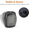 imageAmazon Basics Ceramic Space Heater Portable Indoor Heating Solution With Overheat and TipOver Protection Thermostat NonOscillating 1500W 752quotD x 634quotW x 945quotH Silverblack