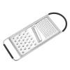 imageAmazon Basics Cheese Grater with Handle Stainless Steel Zester Rectangular NonSlip Multifunction Tool for Kitchen Prep Black Previously AmazonCommercial brand