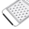 imageAmazon Basics Cheese Grater with Handle Stainless Steel Zester Rectangular NonSlip Multifunction Tool for Kitchen Prep Black Previously AmazonCommercial brand