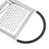 imageAmazon Basics Cheese Grater with Handle Stainless Steel Zester Rectangular NonSlip Multifunction Tool for Kitchen Prep Black Previously AmazonCommercial brand