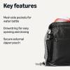 imageAmazon Basics Drawstring Lightweight Gym Bag Soccer Backpack Large Black
