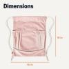 imageAmazon Basics Drawstring Lightweight Gym Bag Soccer Backpack Large Pink